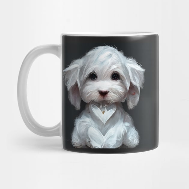 maltese, dog, puppy, lovely, I love animals by AnnaMartaFoley